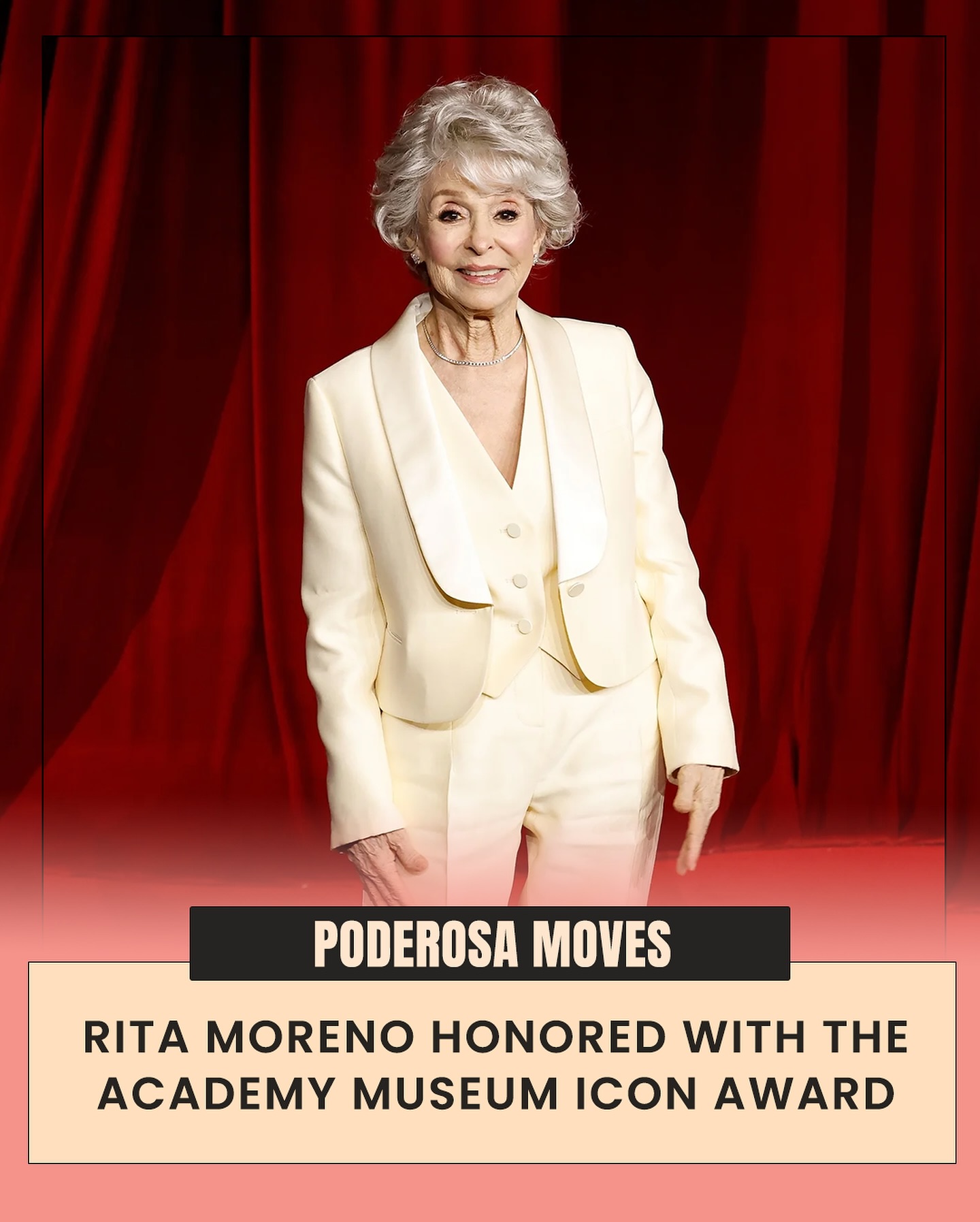 Rita Moreno Receives Academy Museum Icon Award, Cementing Her Status as a Living Legend