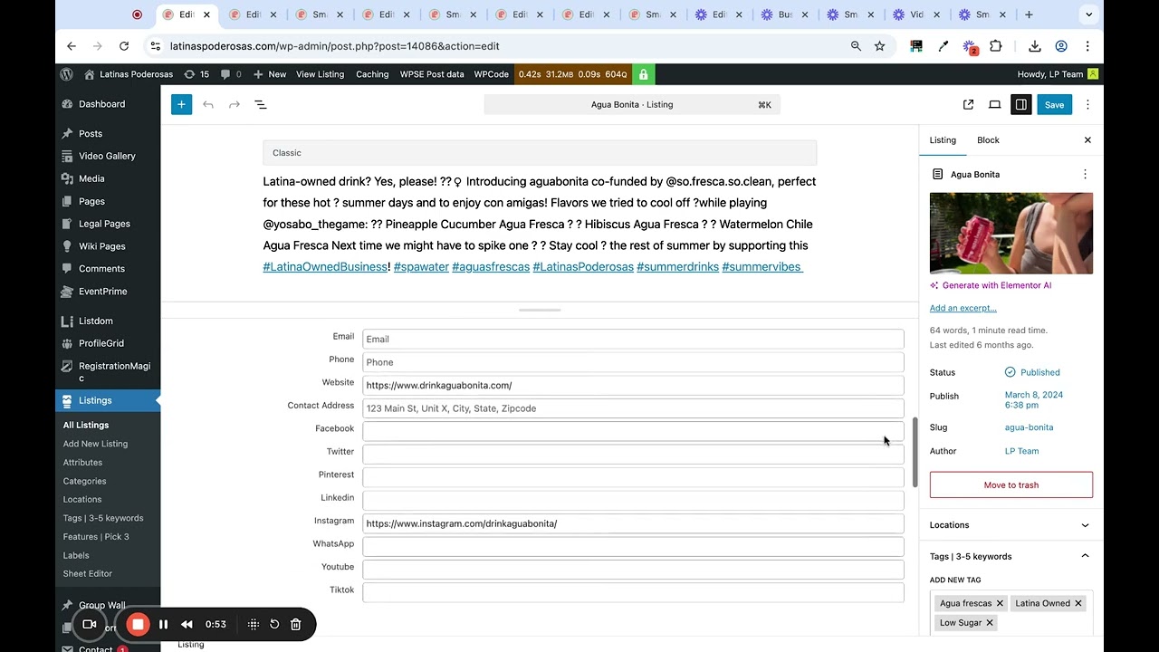 LP Small Business Directory – Two Ways to Edit a Business Listing