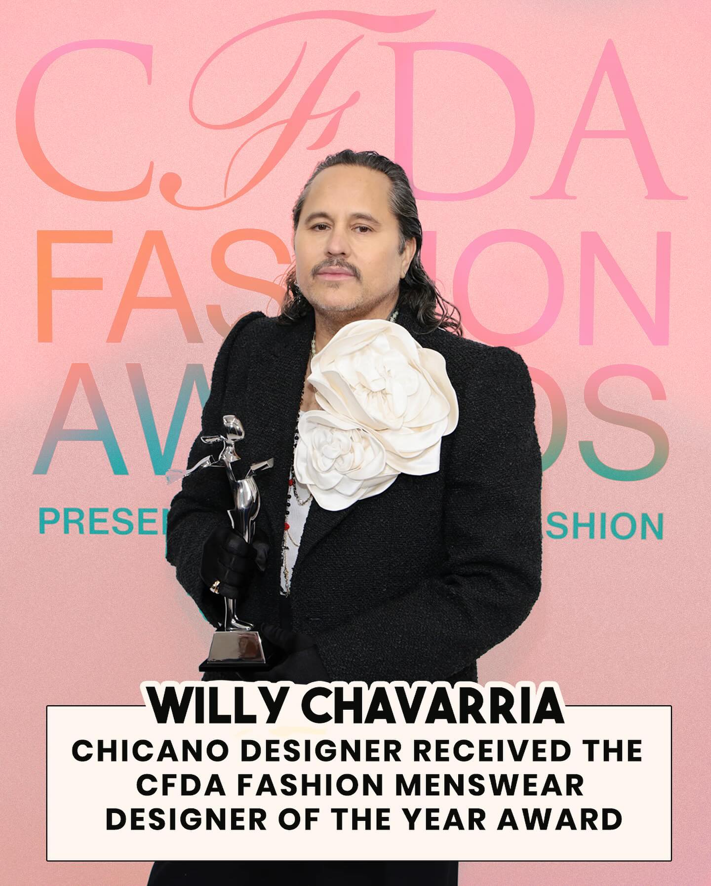 Back-to-Back Brilliance: Willy Chavarria Claims Top Menswear Honor